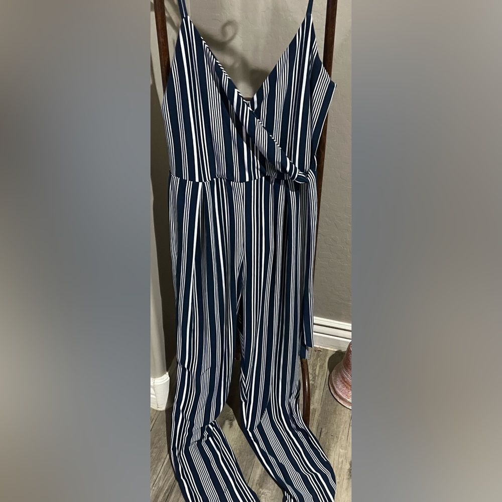 Derek Heart XL Striped Jumpsuit ❤️